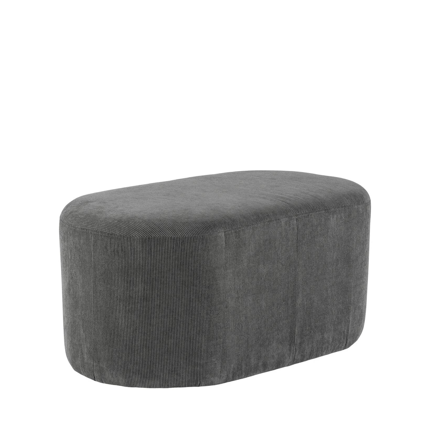 Fiona oval bænk fløjl